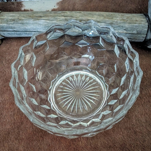 Vintage 50's Fostoria American Pattern Crystal Bowl - Picture 7 of 9